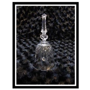 Vintage Bohemia Czech Republic Crystal Bell